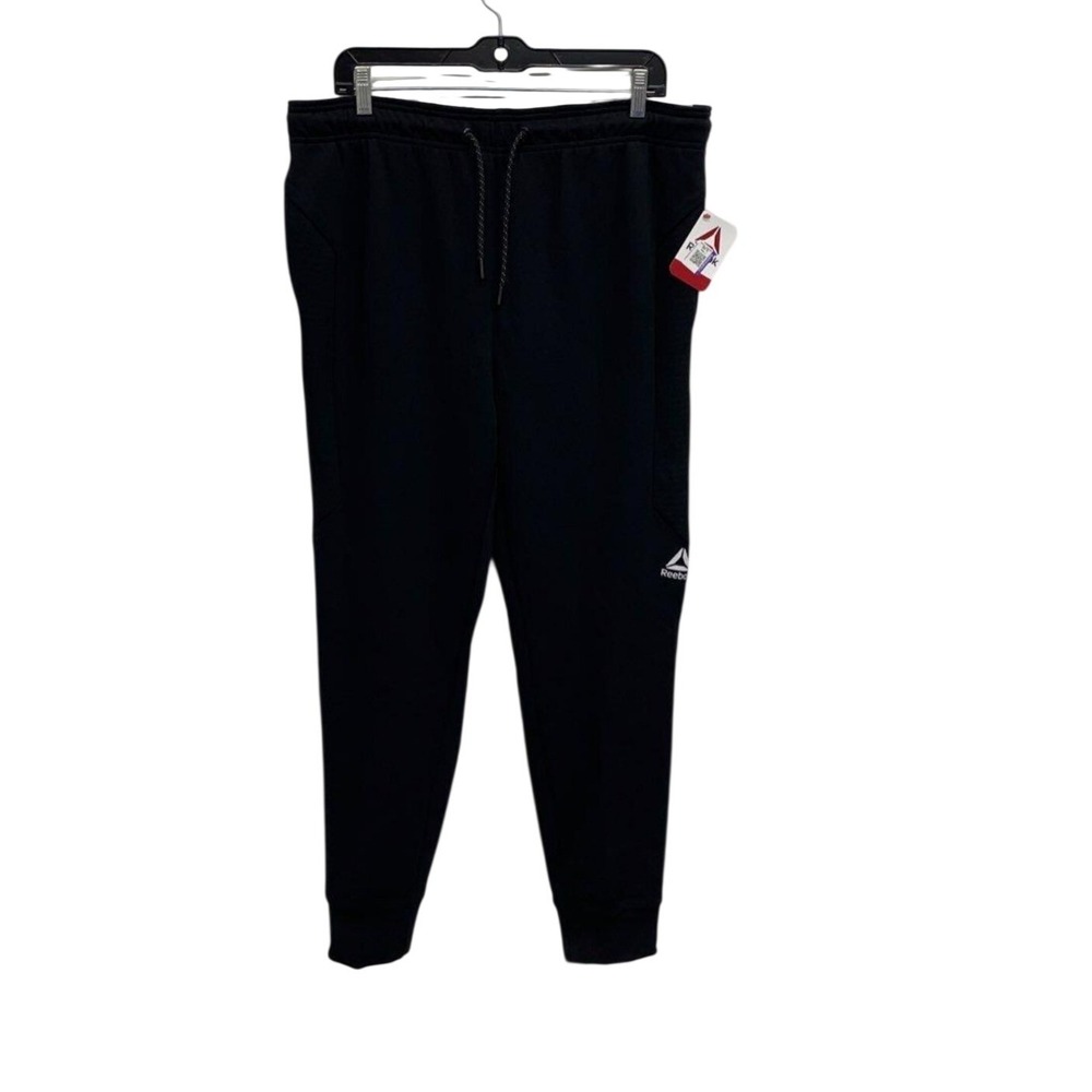 Reebok Mens Black Slim Fit Jogger Pants Size M REM224PA18 Sweatpants